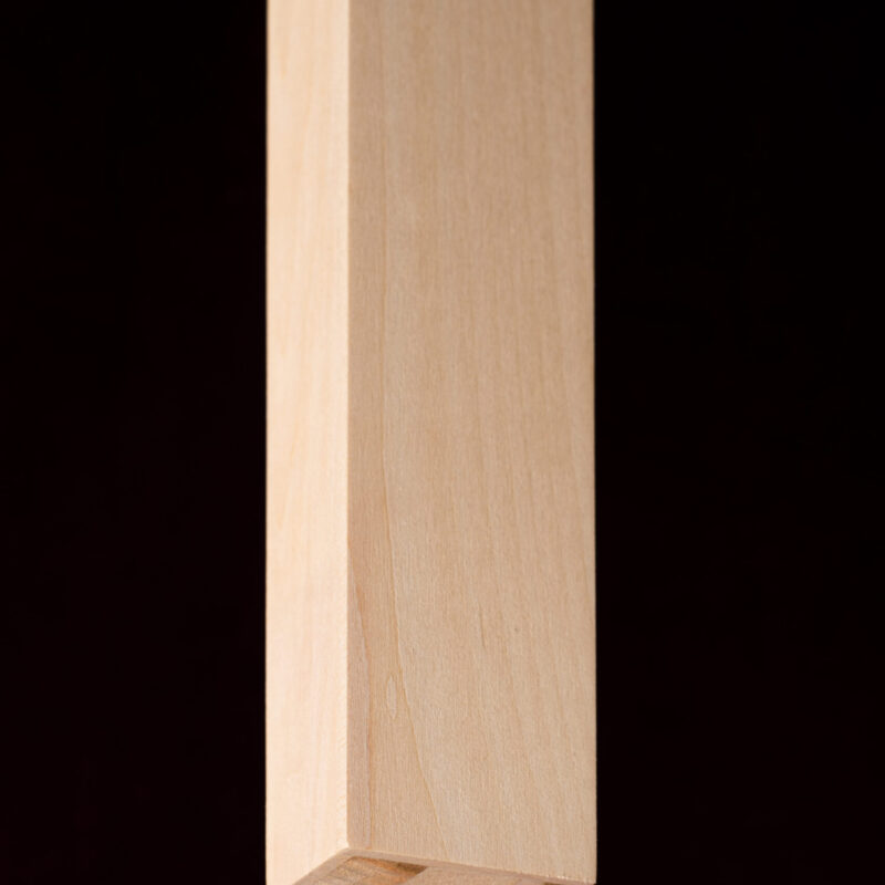 Profil lemn stratificat tei cu blind 45×60 mm, lungime 950 mm