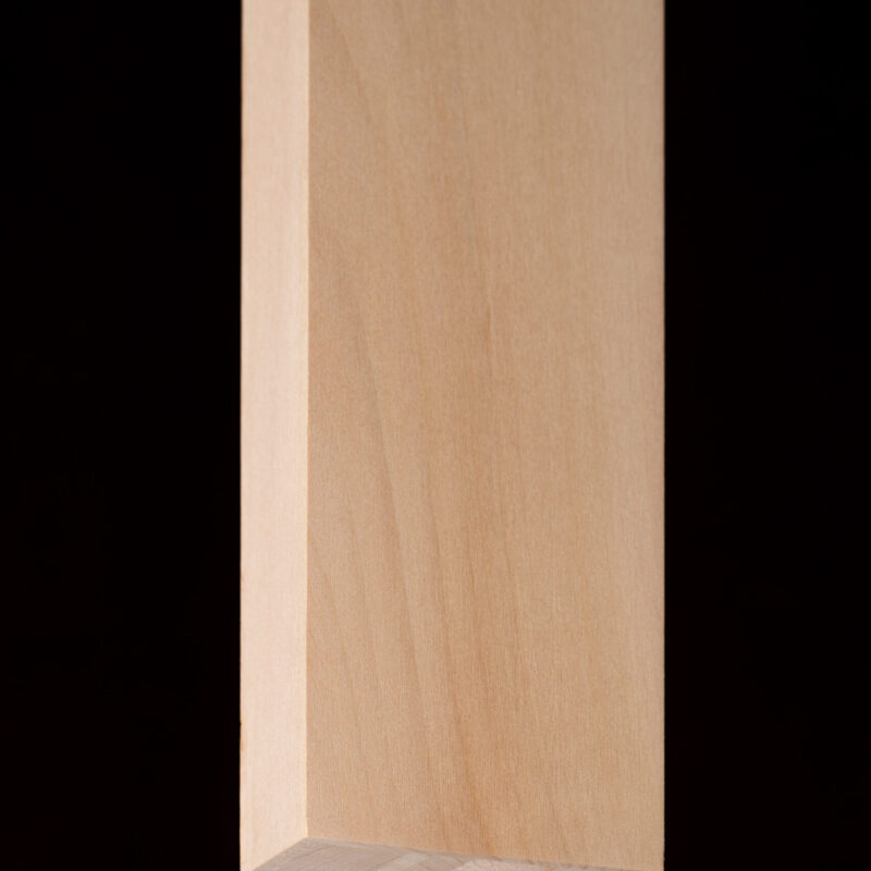 Profil lemn stratificat tei cu blind 45×90 mm, lungime 1250 mm